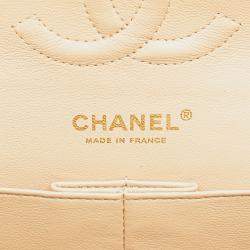 Chanel Beige Medium Classic Caviar Double Flap