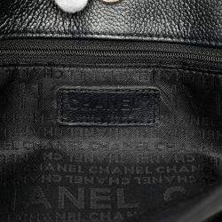 Pre Owned Chanel Black Caviar Choco Bar Tote