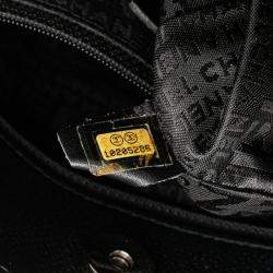 Pre Owned Chanel Black Caviar Choco Bar Tote