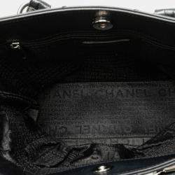 Pre Owned Chanel Black Caviar Choco Bar Tote
