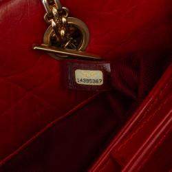 Chanel Red Medium Lambskin Just Mademoiselle Bowling Bag