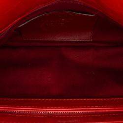 Chanel Red Medium Lambskin Just Mademoiselle Bowling Bag