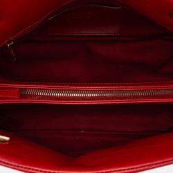 Chanel Red Medium Lambskin Just Mademoiselle Bowling Bag