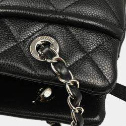 Chanel Black Calfskin Timeless CC Chain Tote Bag 