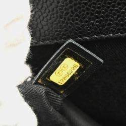 Chanel Black Calfskin Timeless CC Chain Tote Bag 
