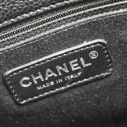 Chanel Black Calfskin Timeless CC Chain Tote Bag 