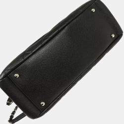 Chanel Black Calfskin Timeless CC Chain Tote Bag 