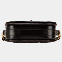 Pre Owned Chanel Black CC Quilted Lambskin Chain Flap