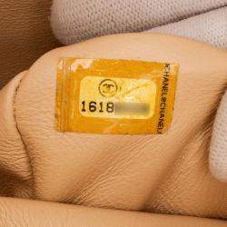 Chanel Beige Jumbo Classic Caviar Double Flap