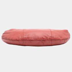 Chanel Red Lambskin CC Ring Hobo