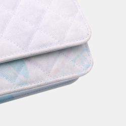 Chanel White CC Quilted Canvas Jungle Jeans Wallet on Chain