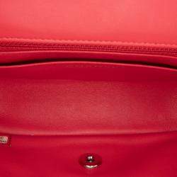 Pre Owned Chanel Red Mini Rectangular Classic Patent Single Flap