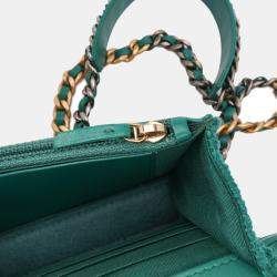 Chanel Green Tweed 19 Wallet On Chain