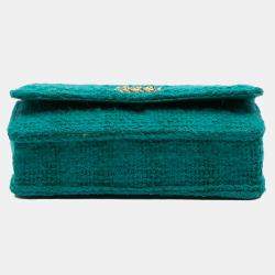 Chanel Green Tweed 19 Wallet On Chain