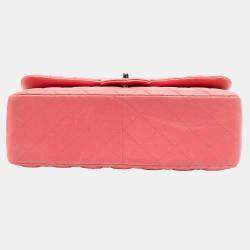 Chanel Pink Jumbo Classic Lambskin Double Flap
