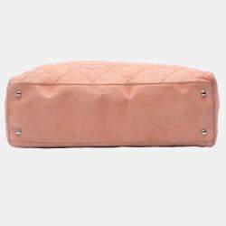 Pre Owned Chanel Brown Calfskin Iridescent Small Sea Hit Tote