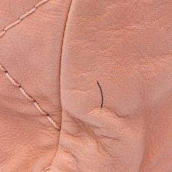 Pre Owned Chanel Brown Calfskin Iridescent Small Sea Hit Tote