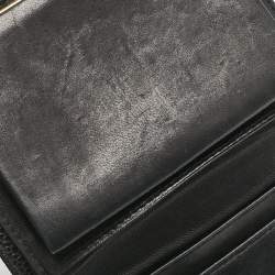 Pre Owned Chanel Black Caviar Leather CC French Wallet