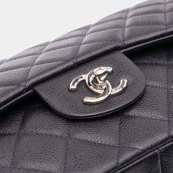 Chanel Classic Caviar Double Flap Jumbo Bag