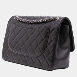 Chanel Classic Caviar Double Flap Jumbo Bag
