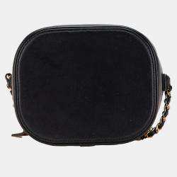 Chanel Black Lambskin  CC Vanity Case