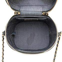 Chanel Black Lambskin  CC Vanity Case