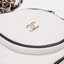 Chanel White Canvas Coco Masters Mini Tennis Racket Bag