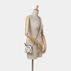 Chanel White Canvas Coco Masters Mini Tennis Racket Bag