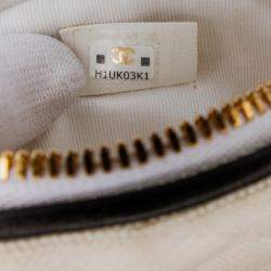 Chanel White Canvas Coco Masters Mini Tennis Racket Bag