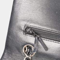 Pre Owned Chanel Black Patent Medium Classic Double Flap