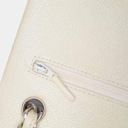 Pre Owned Chanel White Caviar Jumbo Classic Double Flap