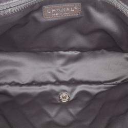 Pre Owned Chanel Beige Lambskin Jumbo Quilted Coco Rain Flap