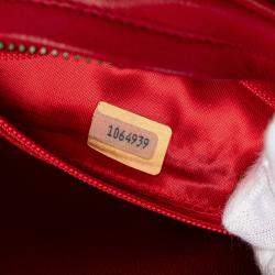 Pre Owned Chanel Red CC Lambskin Tassel Oval Camera Bag