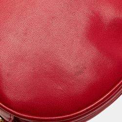 Pre Owned Chanel Red CC Lambskin Tassel Oval Camera Bag