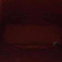 Chanel Burgundy Large Calfskin Coco Eyelets Shopping Tote