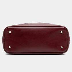 Chanel Burgundy Large Calfskin Coco Eyelets Shopping Tote