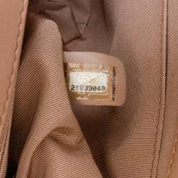 Pre Owned Chanel Brown Medium CC Quilted Calfskin Single Flap