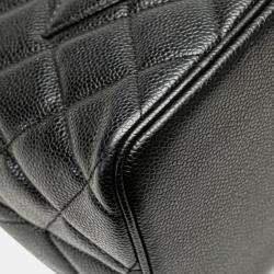 Chanel Black Caviar Medallion Tote 