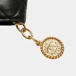 Chanel Black Caviar Medallion Tote 