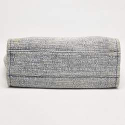 Chanel Blue Tweed Medium Deauville Shopper Tote