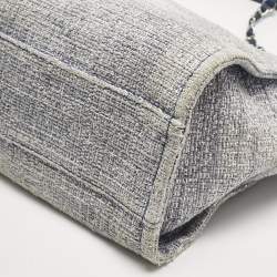 Chanel Blue Tweed Medium Deauville Shopper Tote