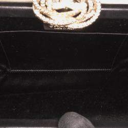 Chanel Beige Satin Camellia Clutch