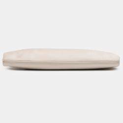 Chanel Beige Satin Camellia Clutch