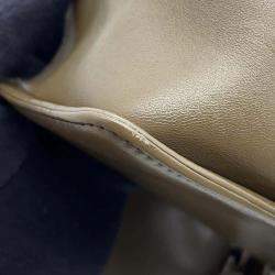 Chanel Khaki Lambskin Boy Small Chain Shoulder Bag