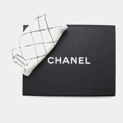 Pre Owned Chanel Blue Denim Boy Chain Mini Shoulder Bag 