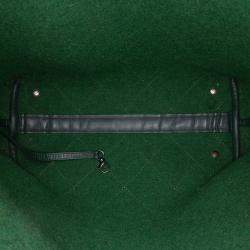 Chanel Green Medium CC Quilted Felt Pop Tote