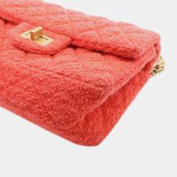 Chanel Red Tweed  Reissue Single Flap Mini Bag
