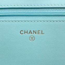 Chanel Matelasse Caviar Coco Mark Boy Chain Wallet 