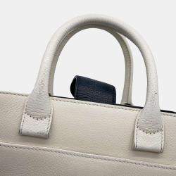 Chanel Beige Black Grained Calfskin Small Bi-Color Neo Executive Shopper Tote Bag