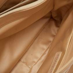 Pre Owned Chanel Beige Quilted Caviar Leather GST Shopper Tote